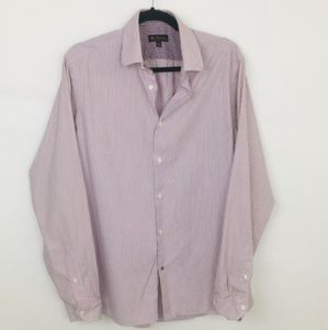 Ben Sherman Striped Flip Cuff Long Sleeve Dress Medium